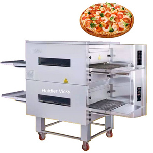 Haidier Conveyor Crawler Pizza Oven 430 Stainless Steel Wood Fire Pizza Oven Outdoor