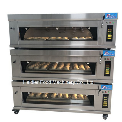 Haidier Bakery Equipment 3 Deck Oven/Pizza Bread Baking Small Portable Oven/Electric 6 Trays Deck Oven