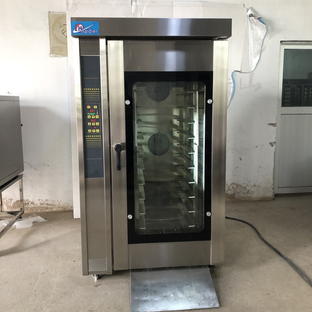 commercial Bakery equipment 12 trays convection oven with trolley for bread making machine