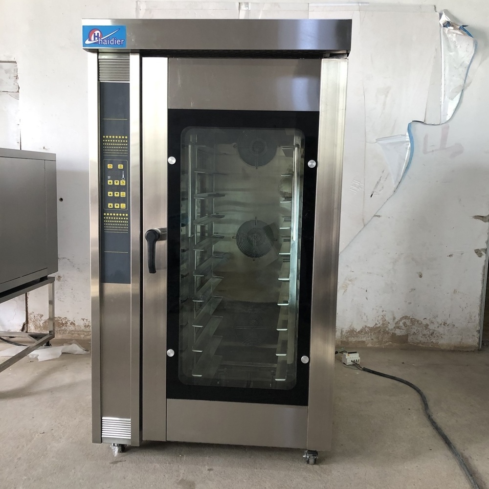 commercial Bakery equipment 12 trays convection oven with trolley for bread making machine