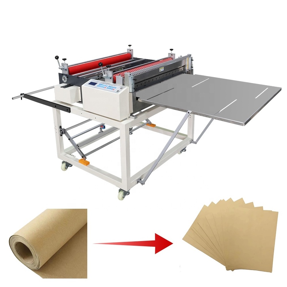 Fully Automatic Roll To Sheet PET Film Cutting Machine Roll Unwinding Machine A4 Slitting Cutter Machine With Factory Price