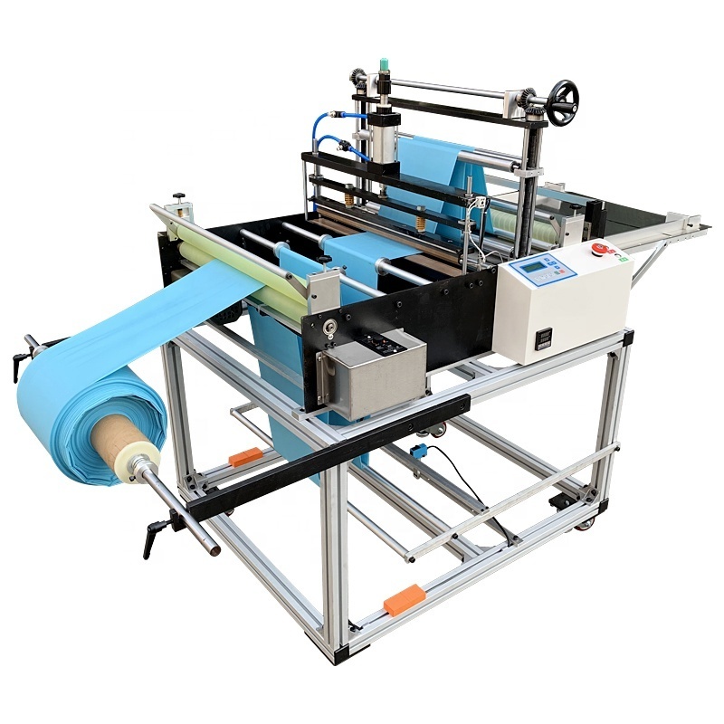 New heat sealing and cold cutting automatic pe bag making machine pvc plastic packaging bag cutting machine production machine