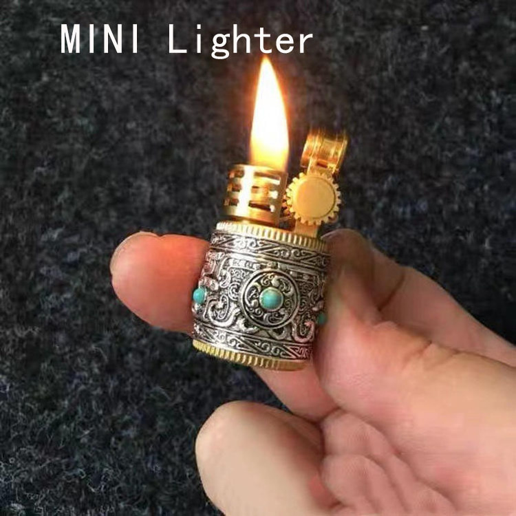 Classic small fat Pier kerosene lighter filling oil lighter mini gift box lighter