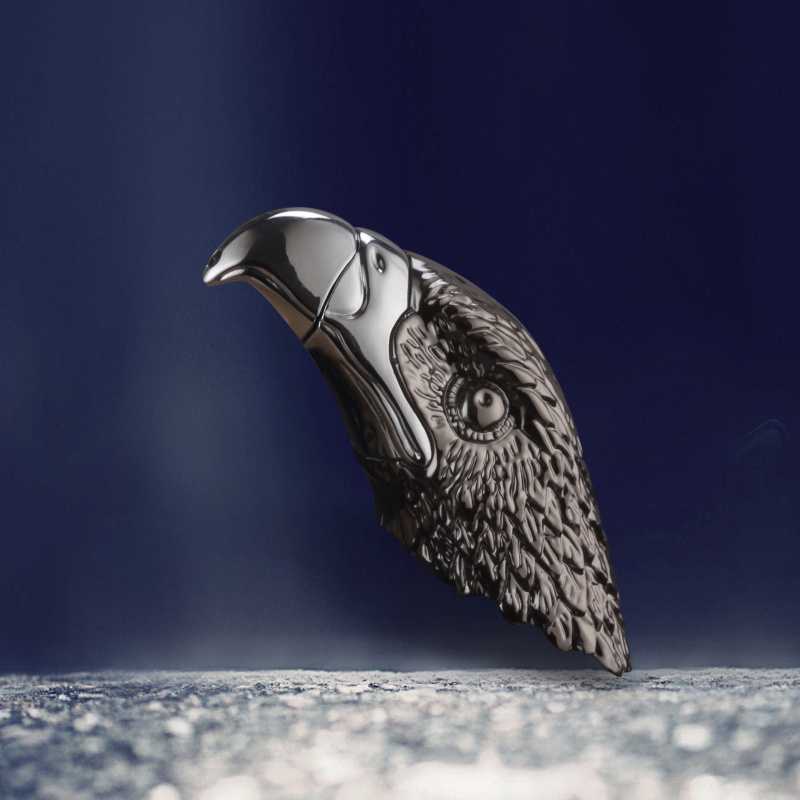 2023 new creative lighter Portable eagle head open flame lighter gift for men