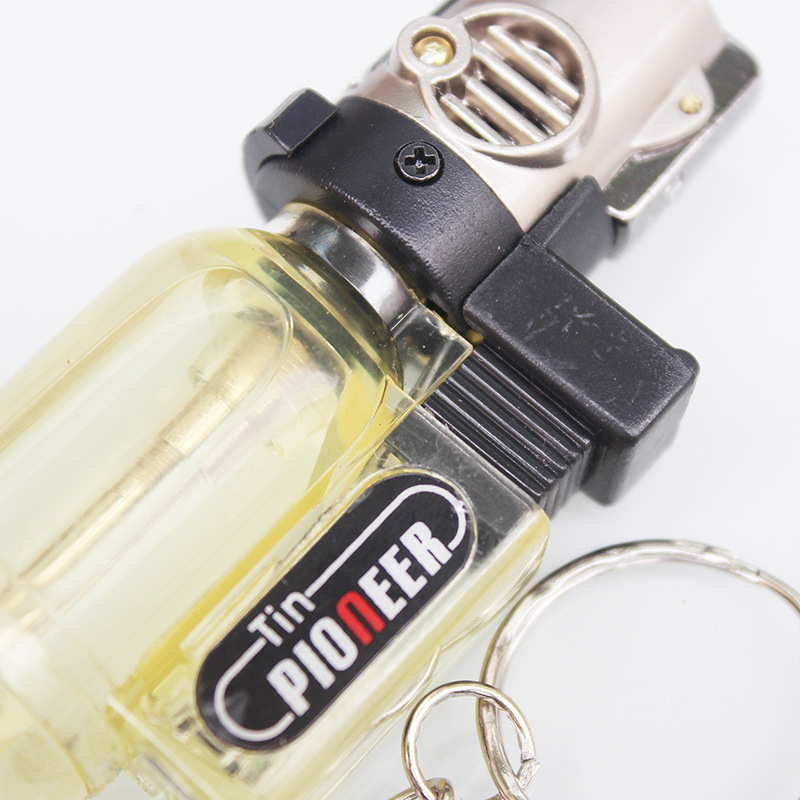 High firepower spray lighter gun transparent Inflated small gas welding gun kitchen butane torch lighter