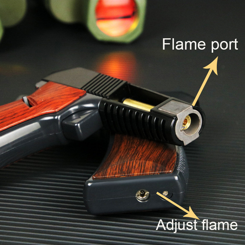 Multi-purpose Torch gun lighter high temperature high power direct blue flame lighter windproof cigar lighter