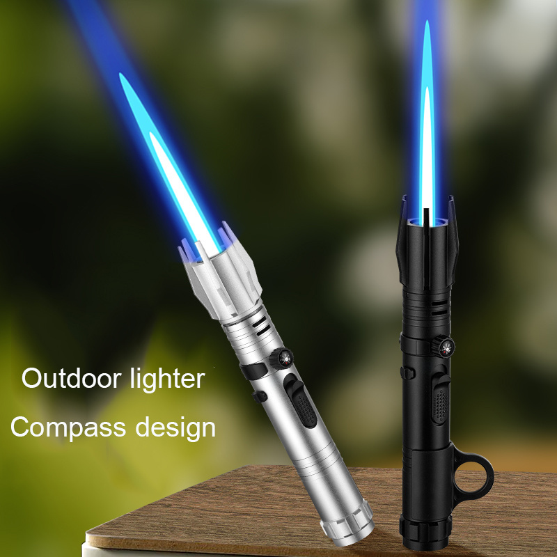 2024 Outdoor Compass Lighter Big Torch Lighter Star Wars Style Lighter High Temperature Kitchen