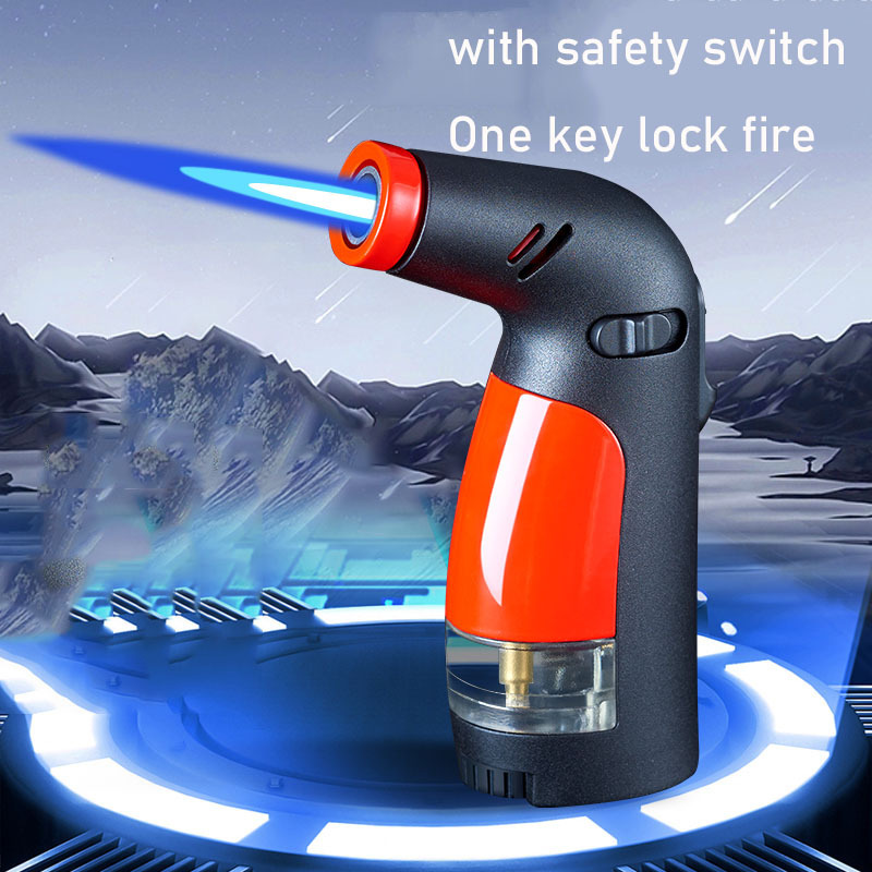 Wholesale hot sale small spray gun cigar lighter inflatable window big fire straight to the lighter torch lighter