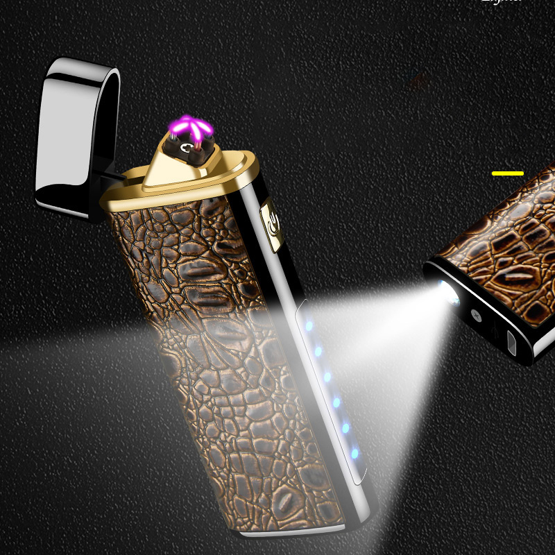 New style usb charged rechargeable lighter USB electronic dual arc lighter for cigarette