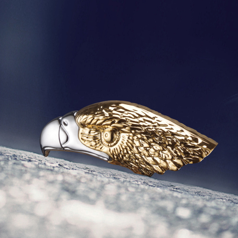 2023 new creative lighter Portable eagle head open flame lighter gift for men