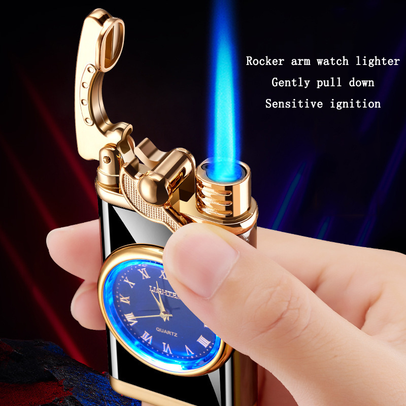 Creative Watch Lighter Windproof Direct Flame Lighter with Clock Lighter