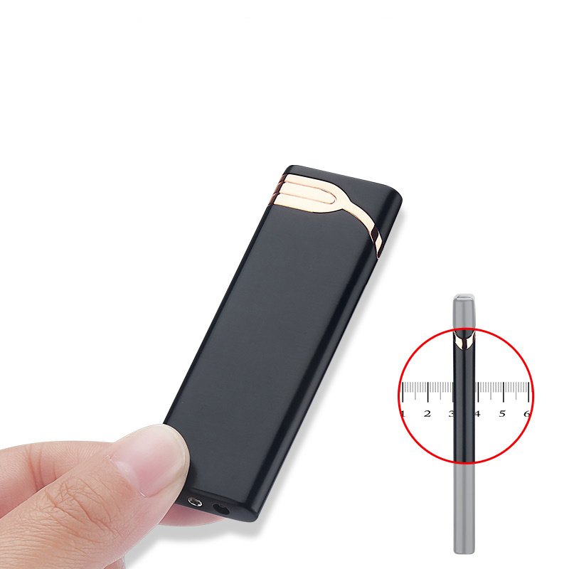 Ultra-thin windproof red flame lighter Premium custom mini torch lighter for cigarette