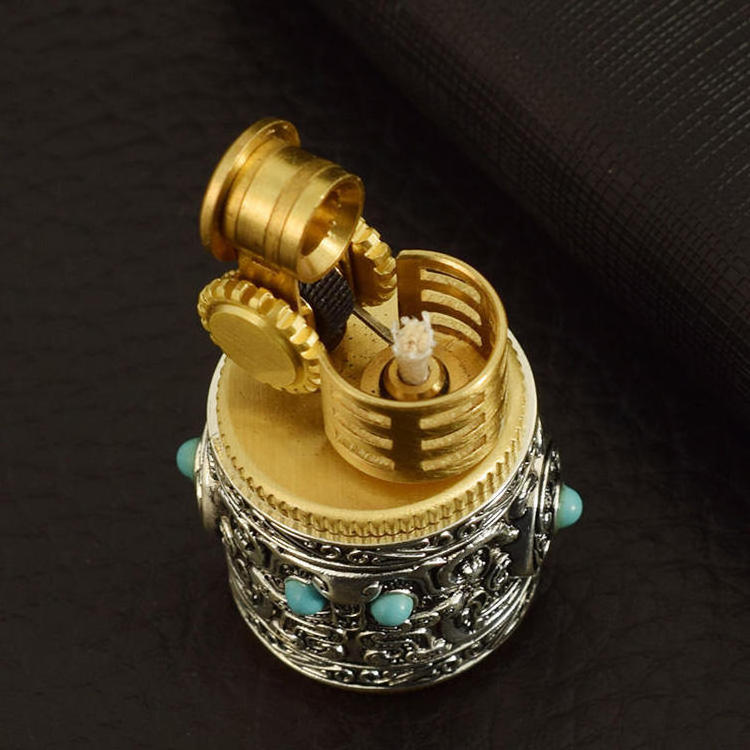 Classic small fat Pier kerosene lighter filling oil lighter mini gift box lighter