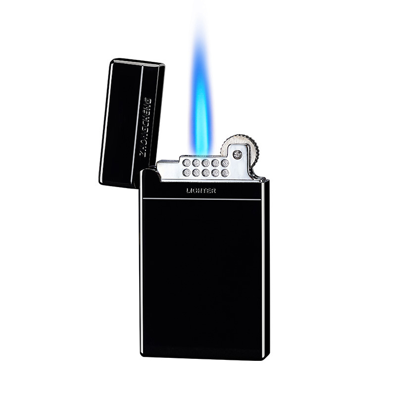 High quality windproof jet blue flame cigarette lighter mini torch lighter with adjustable