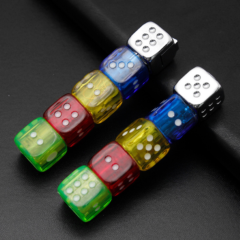 Creative Lighter Dice Inflatable Lighter Open Flame Personality Lighting Cigarette Lighter