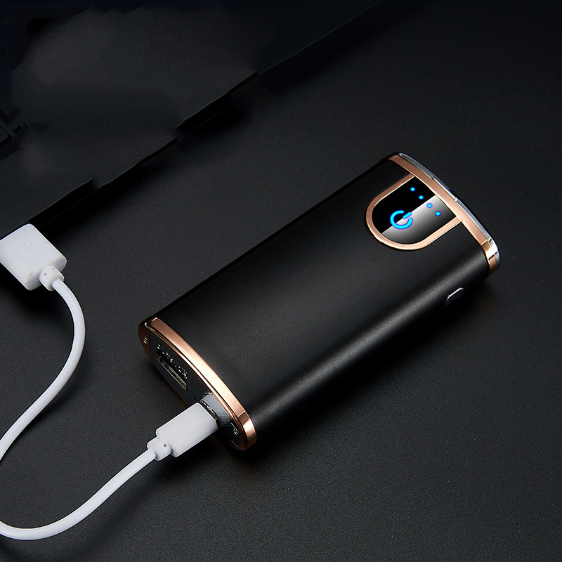 Multi-function USB lighter Double arc power Charging treasure lighter encendedor recargable lighter