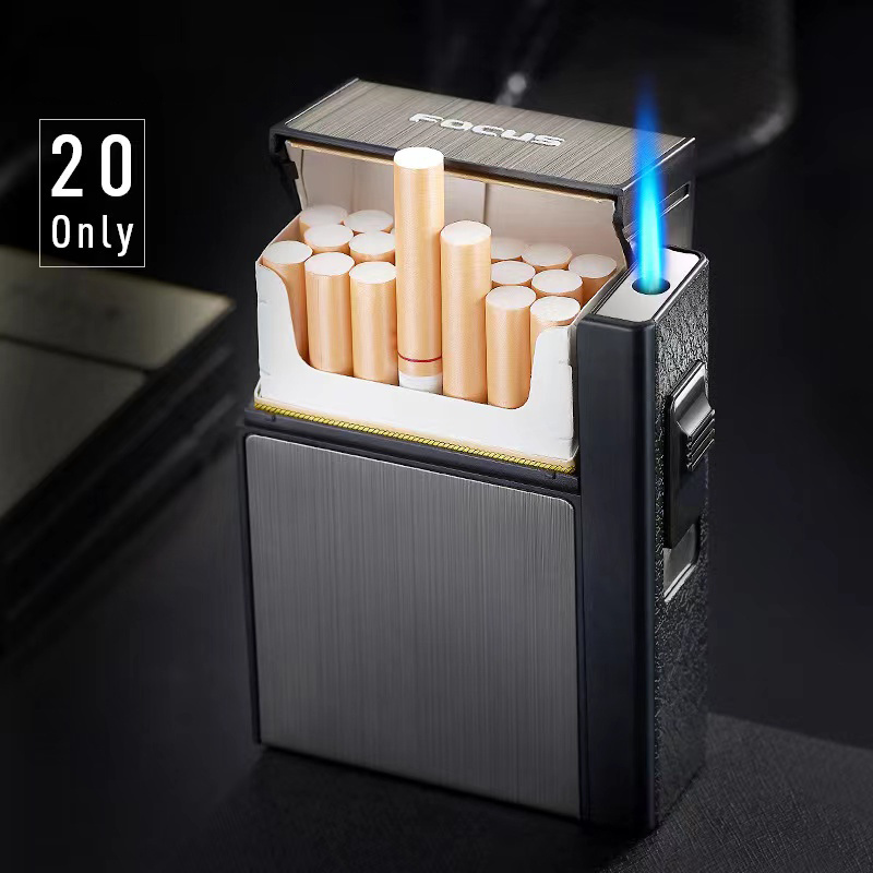 Classic Design Cigarette Case Lighter 2 in 1 Custom Logo Inflatable Lighter Cigarette Case lighter case