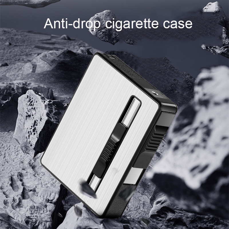 New electric dual-use cigarette case torch electronic lighter cigarette case moisture-proof pressure-resistant cigarette case