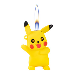 Cartoon Pikachu open flame lighter with light inflatable other lighters