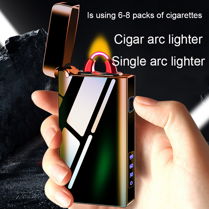 2023 Cigar Strong Arc Lighter Custom Logo Electric USB Rechargeable Lighter Type-Celectric lighter for cigars