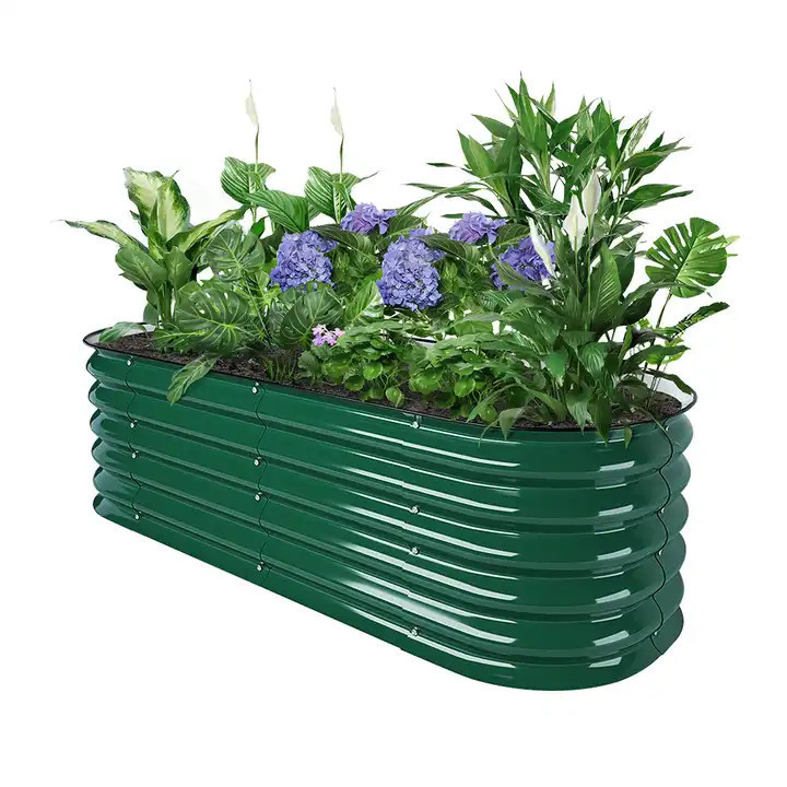 Metal Raised Garden Bed for Vegetables, Flowers, Herbs Tall Steel Large Planter Box OEM Outdoor ODM Galvanized Decor Design