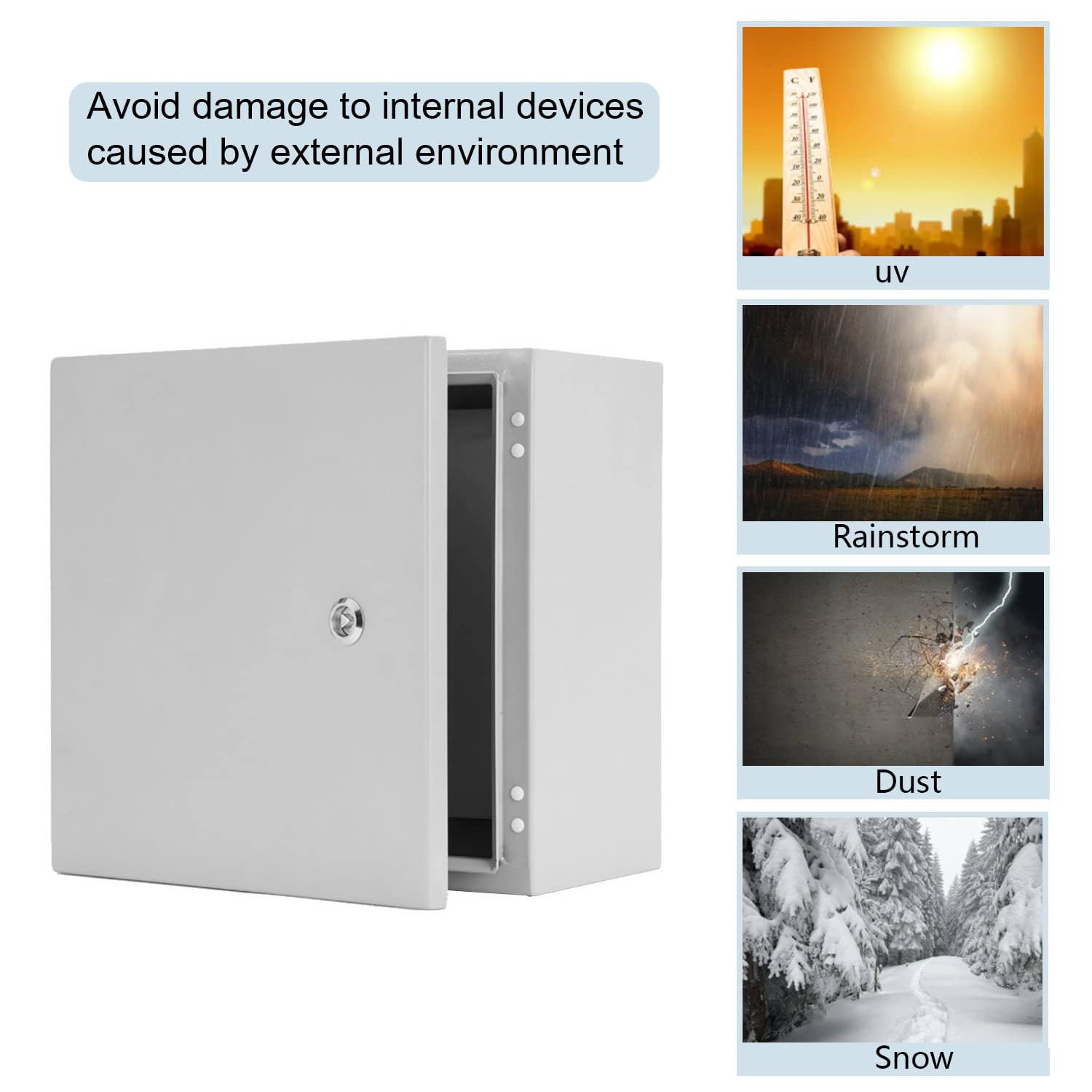 OEM Metal Enclosure ODM Electrical aluminum stainless steel waterproof Outdoor projector Screen Cabinet Electric Meter Box