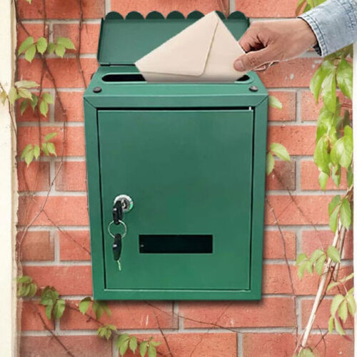 Customized Key Lock Metal Parcel Box OEM Wall Mounted Mailboxes Letterboxes Galvanized Stainless Steel Parcel Box Outdoor ODM