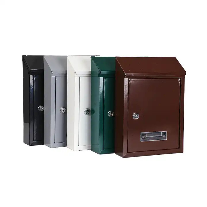 Galvanized Stainless Steel Metal Parcel Box OEM Wall Mounted Mailboxes Letterboxes Parcel Box Outdoor ODM Customized Key Lock