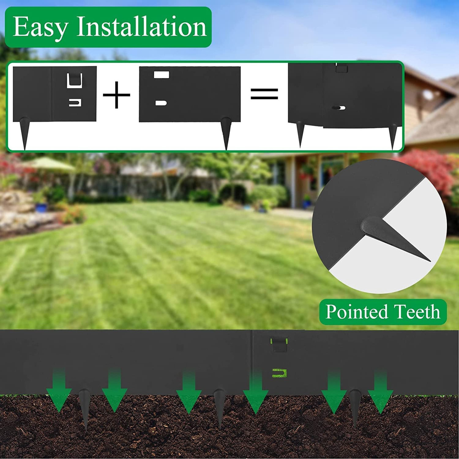 Customized Metal Decor Outdoor OEM Flexible Metal Garden Edging Flower Beds Landscape Edging Kit Steel Raised Edge  ODM