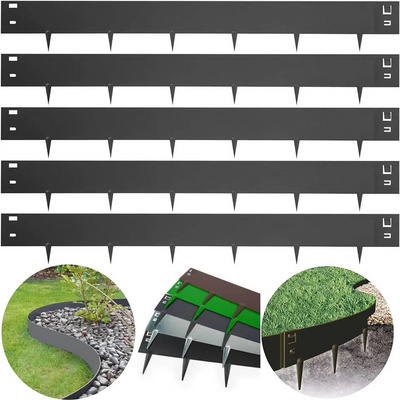 Customized Metal Decor Outdoor OEM Flexible Metal Garden Edging Flower Beds Landscape Edging Kit Steel Raised Edge  ODM