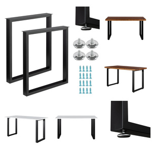 Metal Adjust Foot Leg OEM Steel Tube Modern Contemporary Furniture Black Spider Table Leg for dining table coffee table