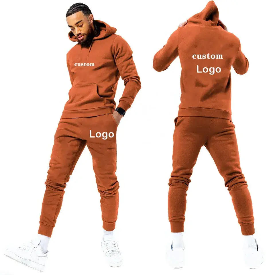 Men's Hoodies Set Clothing Men's Sets 2 Pieces Casual Sweatshirts Cotton Men Tracksuit Hoodies+ Pants Sport Shirts Autumn Winter