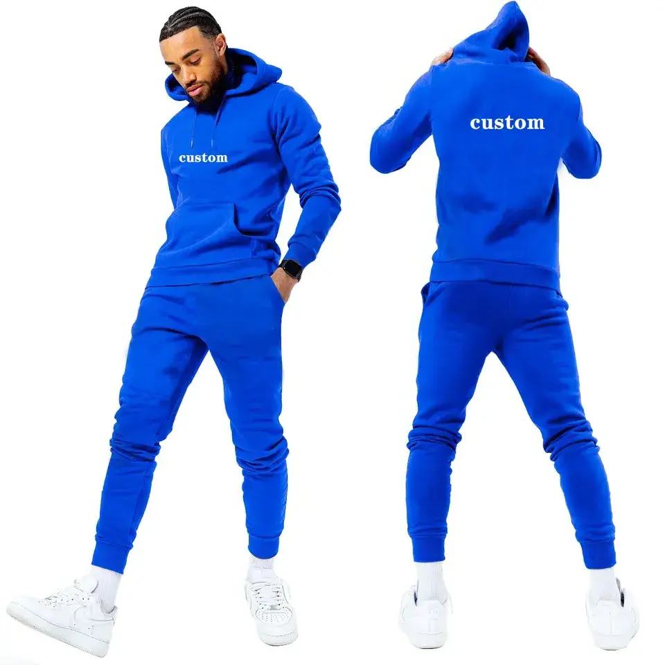 Men's Hoodies Set Clothing Men's Sets 2 Pieces Casual Sweatshirts Cotton Men Tracksuit Hoodies+ Pants Sport Shirts Autumn Winter