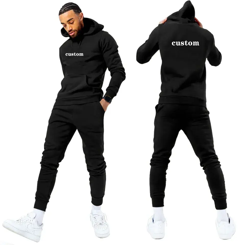 Men's Hoodies Set Clothing Men's Sets 2 Pieces Casual Sweatshirts Cotton Men Tracksuit Hoodies+ Pants Sport Shirts Autumn Winter