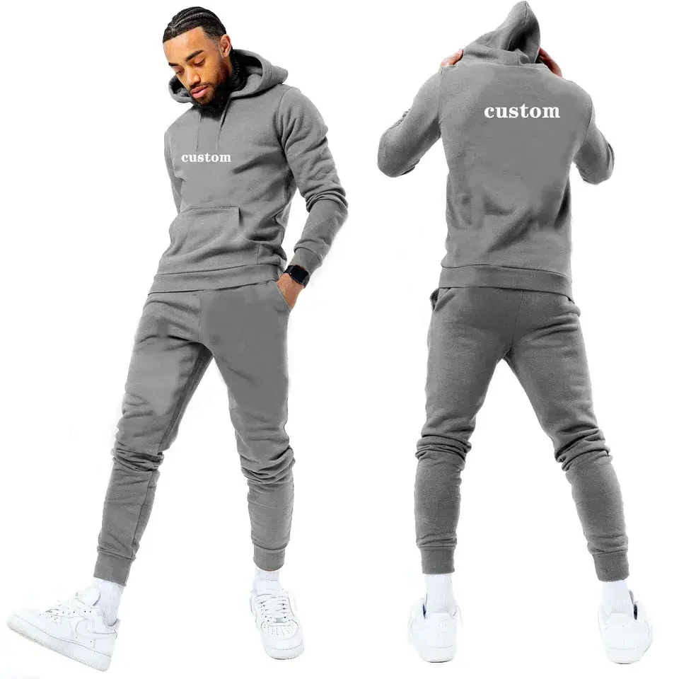 Men's Hoodies Set Clothing Men's Sets 2 Pieces Casual Sweatshirts Cotton Men Tracksuit Hoodies+ Pants Sport Shirts Autumn Winter