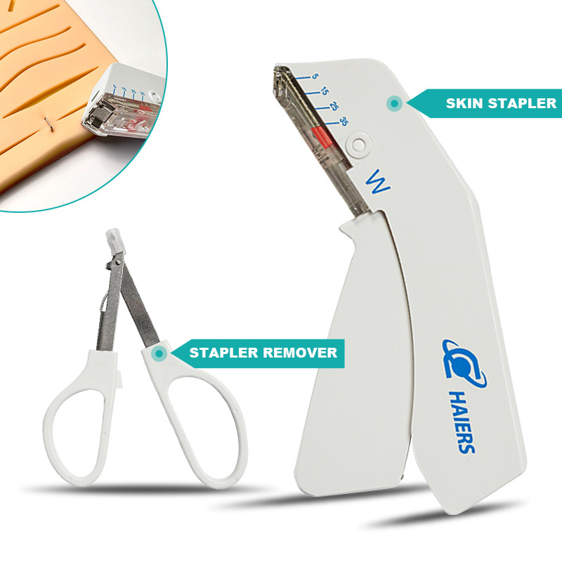 In Stock Single Use Medical Wound Closure 35w Skin Stapler And Remover With Stainless Steel Staples For Surgical Usage