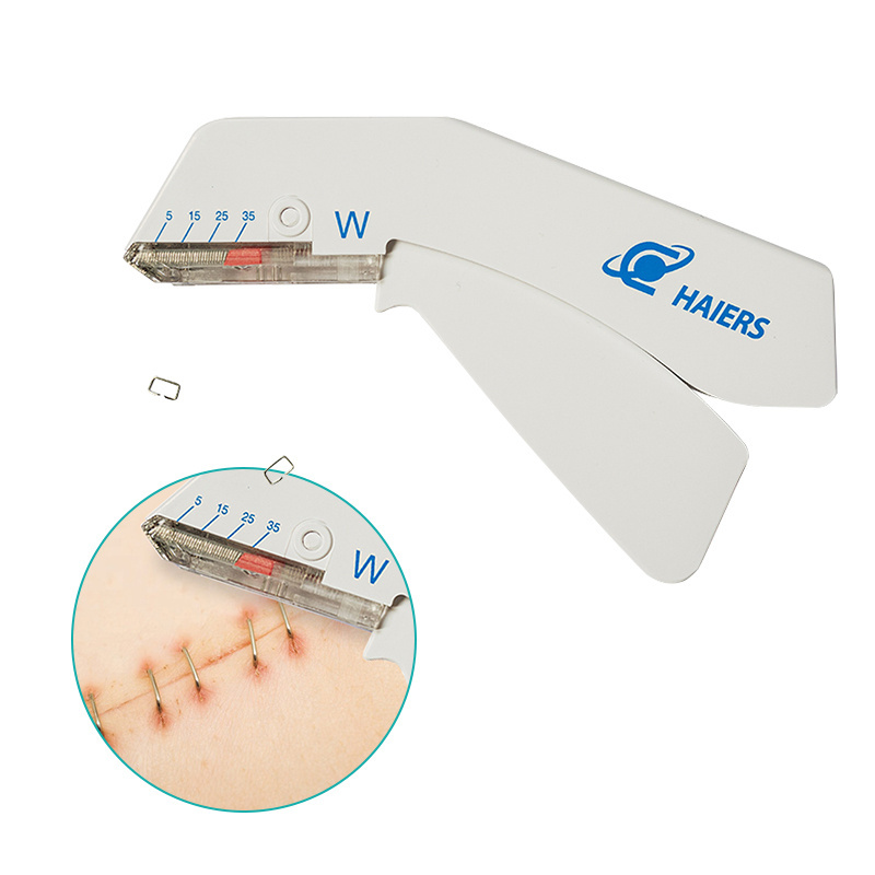 In Stock Single Use Medical Wound Closure 35w Skin Stapler And Remover With Stainless Steel Staples For Surgical Usage