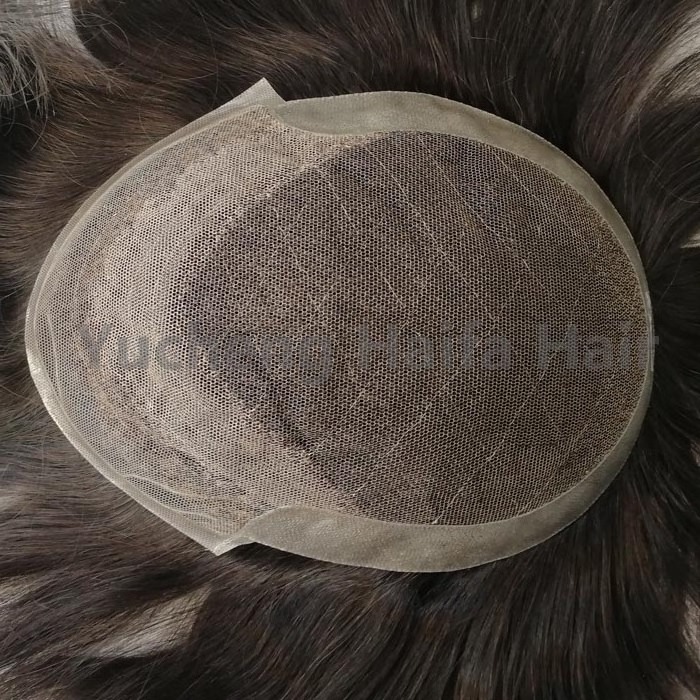 100% Human Hair Men Toppers Cheap Toupee Hair Replacement System Hair Hairpiece