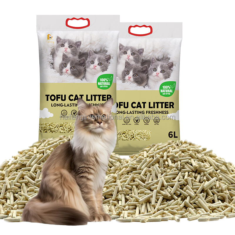 Quick Absorption Cat Litter Odor Control 1.5 mm Strong Flushable Quickly Clumping litter absorbent cat