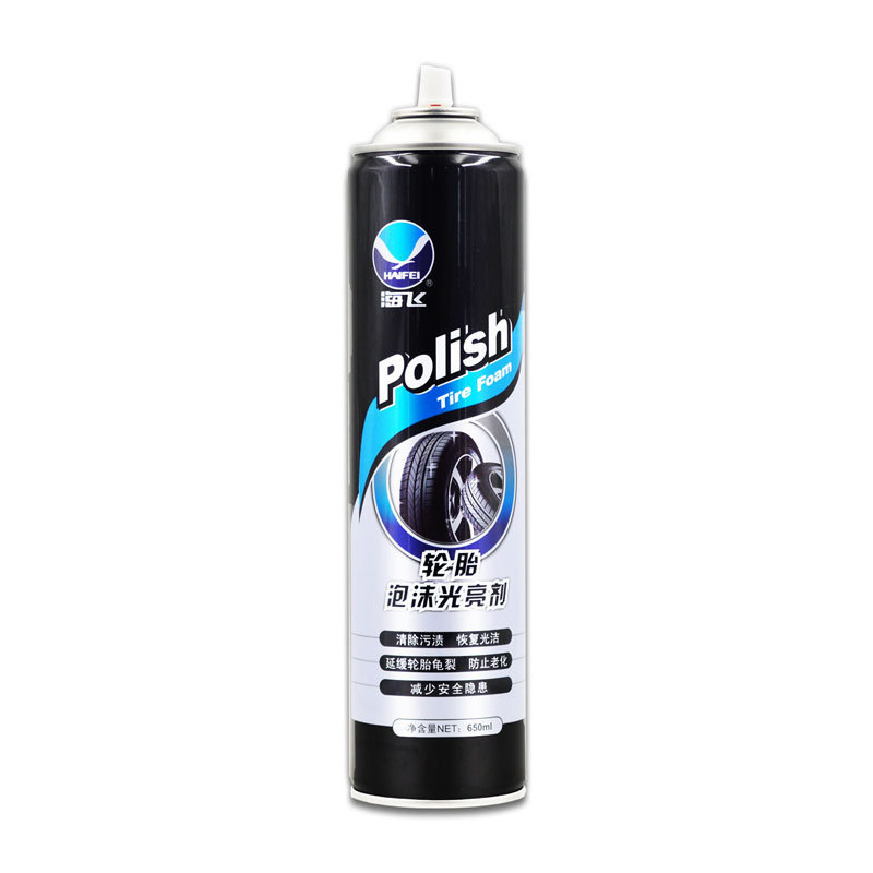 Hot sale Long-Lasting high gloss polish shine protect clean foam spray tire cleaner