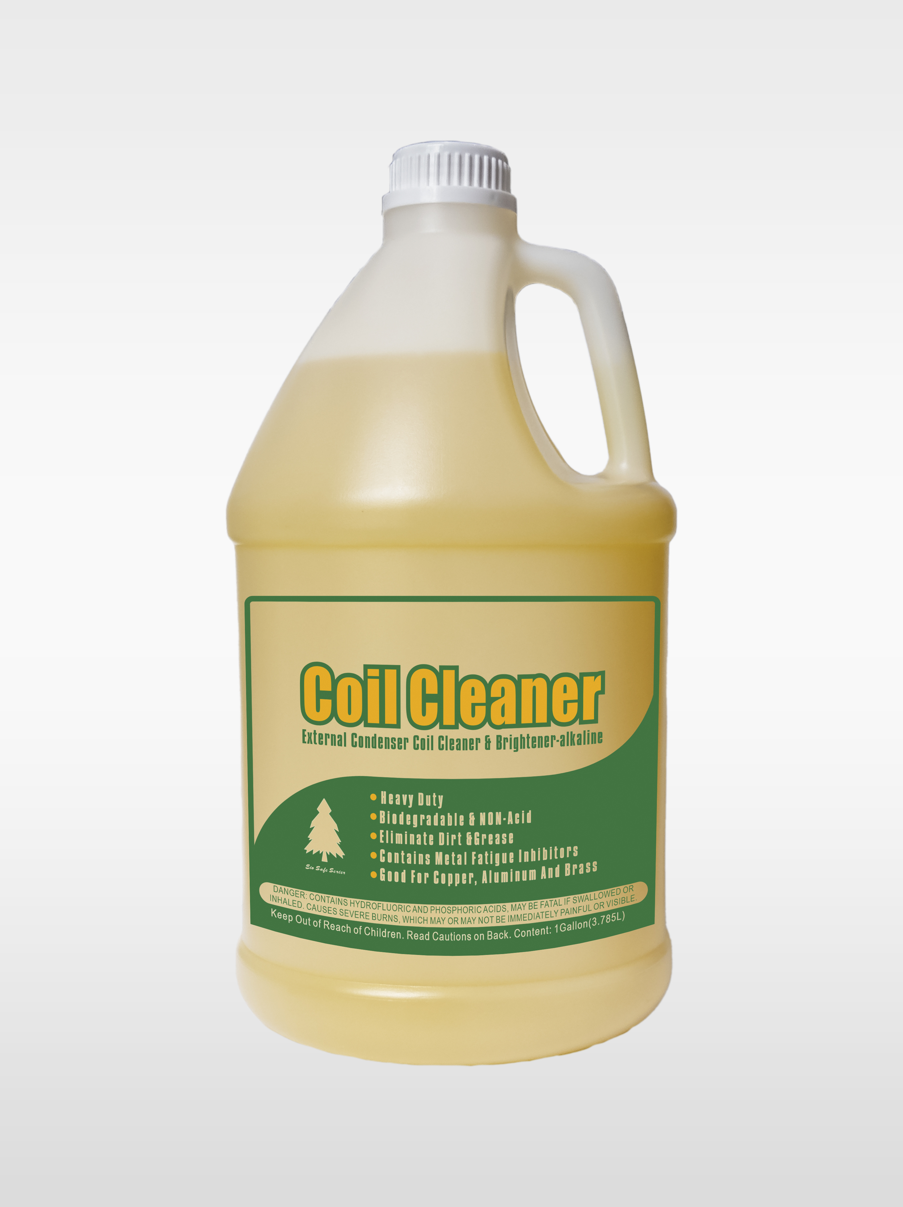 Coil shine foaming hvac alkaline coil cleaner 1 Gallon