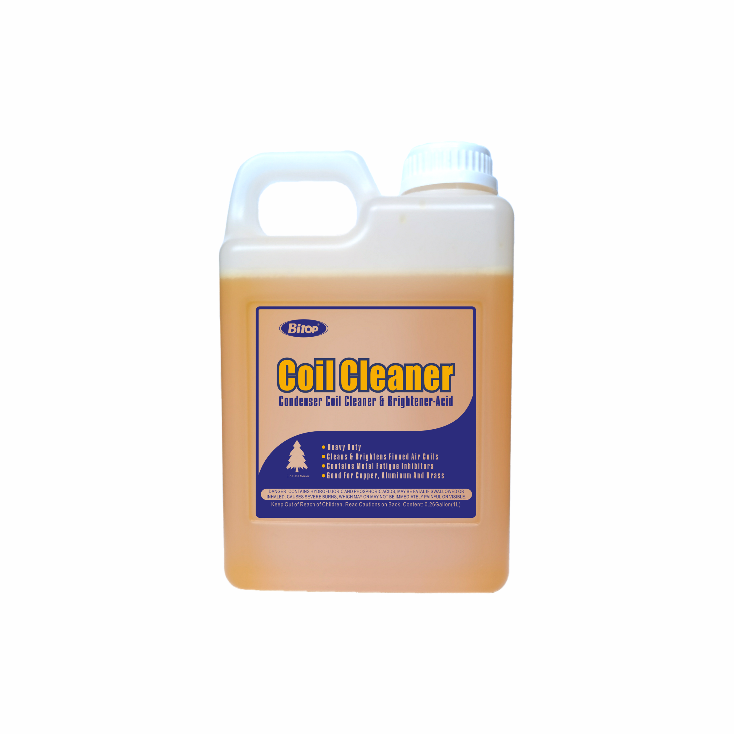 Coil shine foaming hvac alkaline coil cleaner 1 Gallon