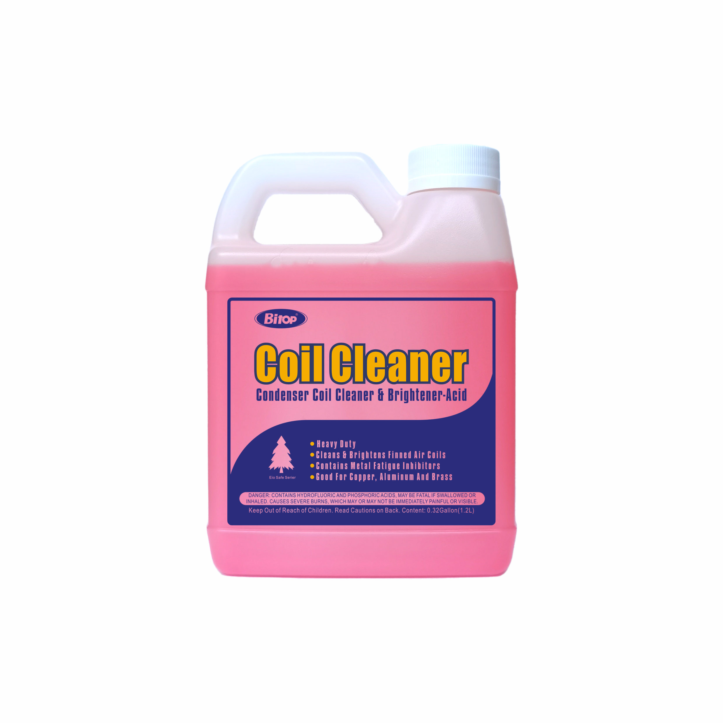 Coil shine foaming hvac alkaline coil cleaner 1 Gallon