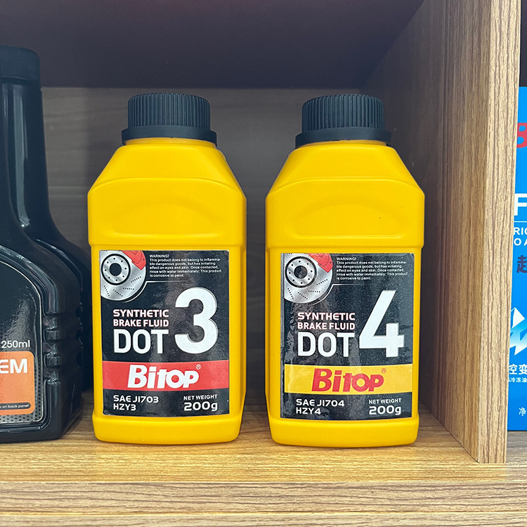 factory customize accepted brake fluid brake oil dot 3 dot 4