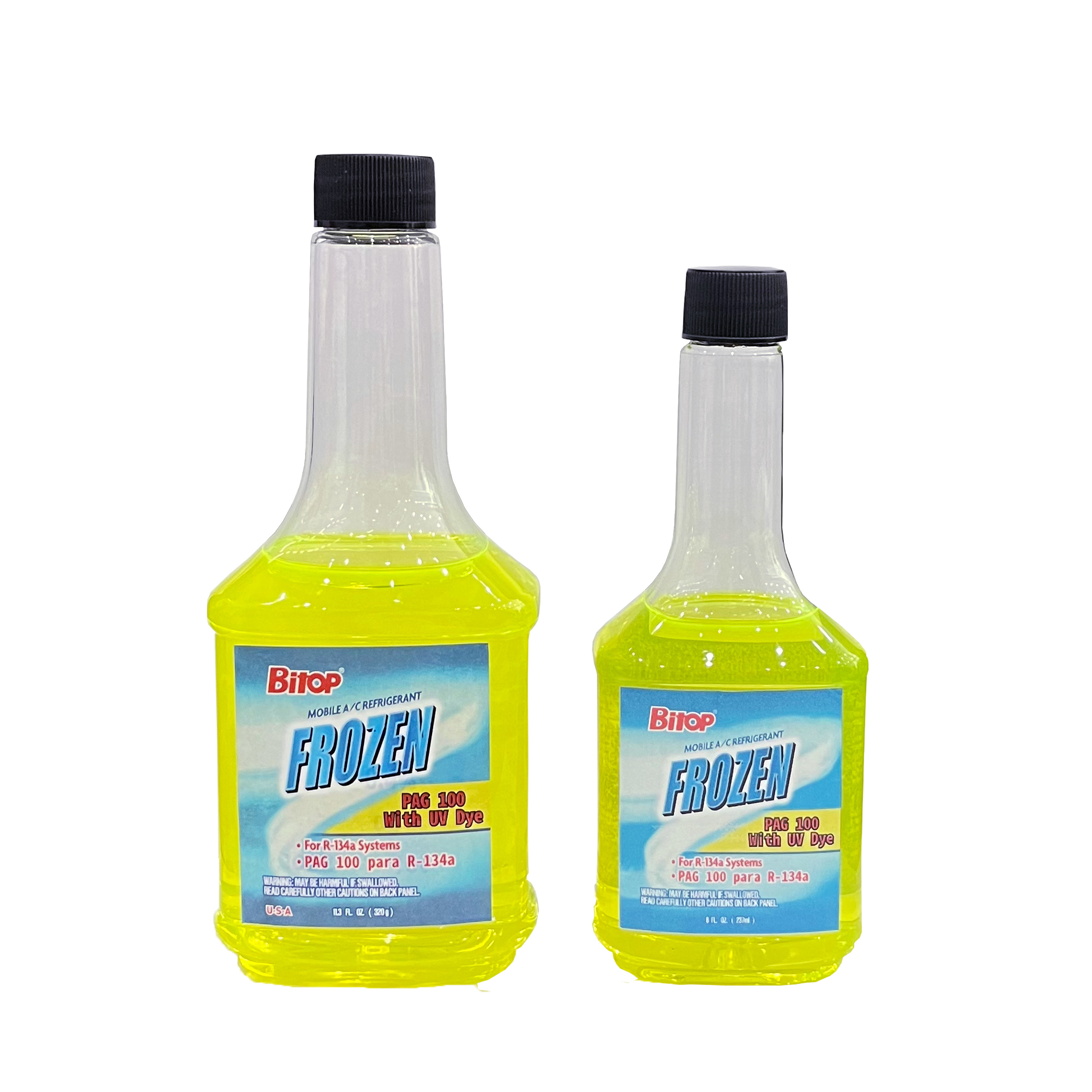 bitop Automotive air conditioning system PAG 46 PAG 100  refrigerant oil for R134a system with UV dye