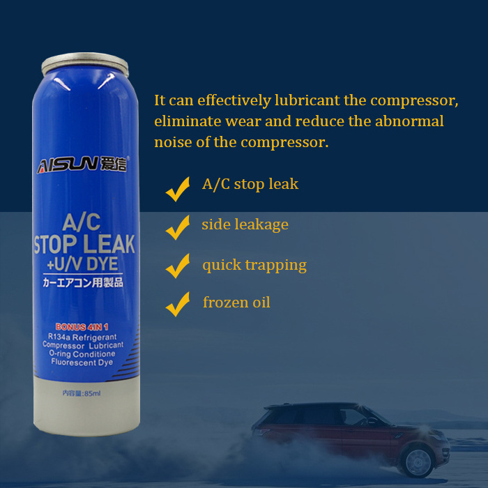 factory price auto ac stop leak refrigerant 134a ac stop leak sealer