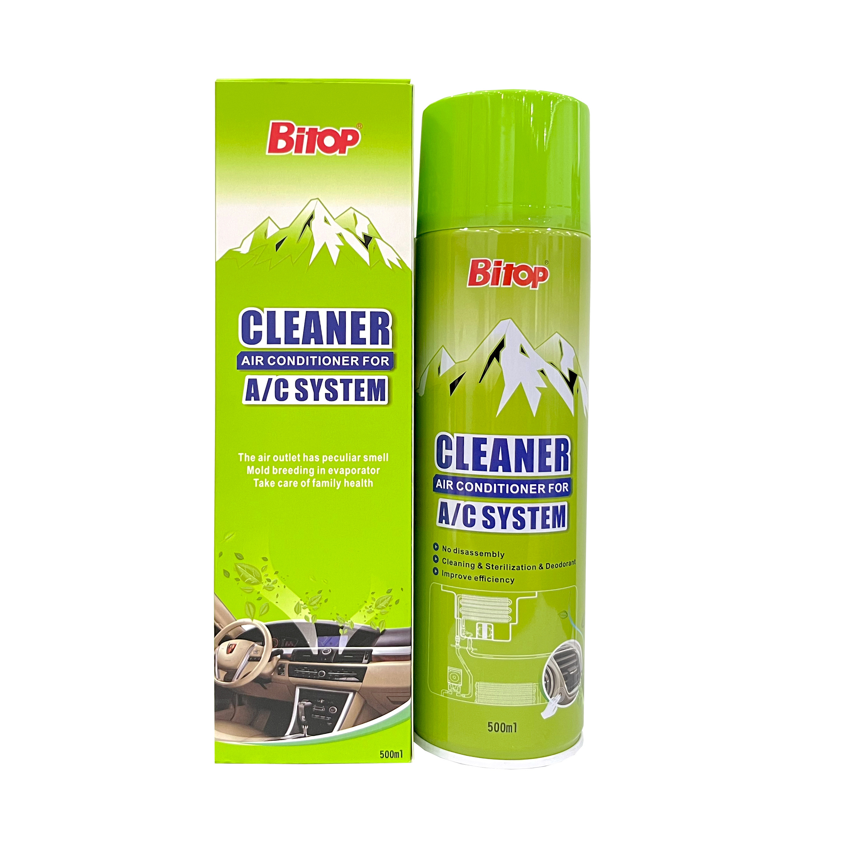 car  care detailing  air conditioner foam cleaner spray vent cleaning tube cleaning spray 500ml