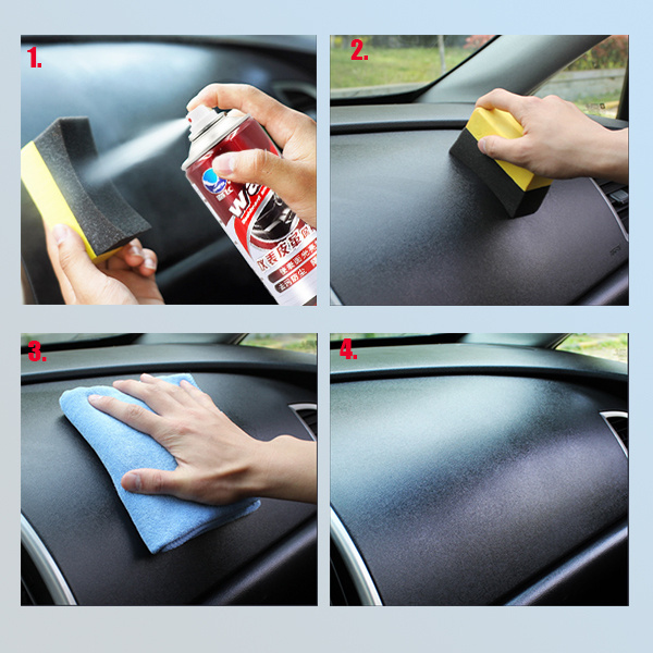 All Purpose Car Interior Dashboard Polish Spray Wax Restore For Leather Rubber Plastic Surface Of Car Wax Dashboard Spray