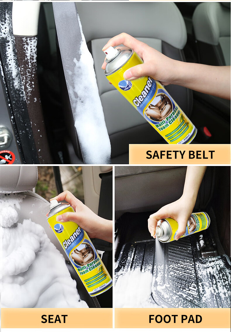 factory price multipurpose foam cleaner car cleaning sprays foam cleaner household leather cleaner 650ml