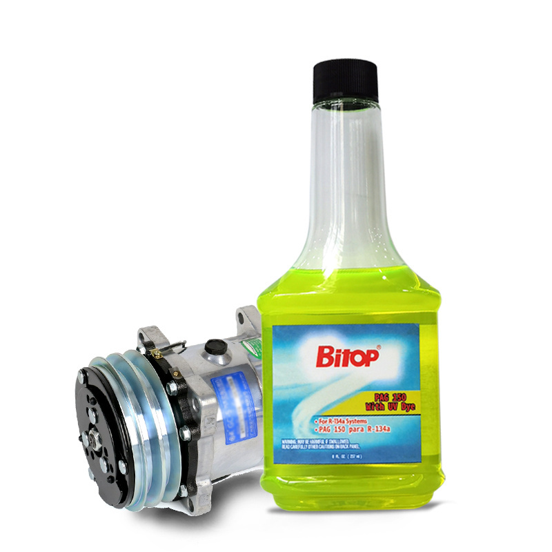 bitop Automotive air conditioning system PAG 46 PAG 100  refrigerant oil for R134a system with UV dye